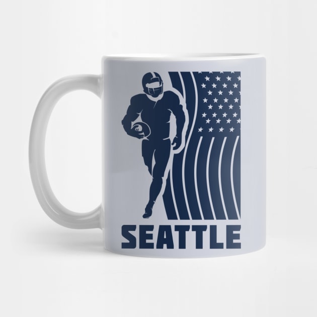 Seattle Football Team Color by Toogoo